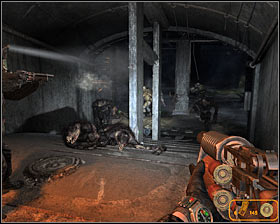 Head down and get ready to take part in the first monster battle #1 #2 - Walkthrough - Dungeon - Chapter 6 - Metro 2033 - Game Guide and Walkthrough