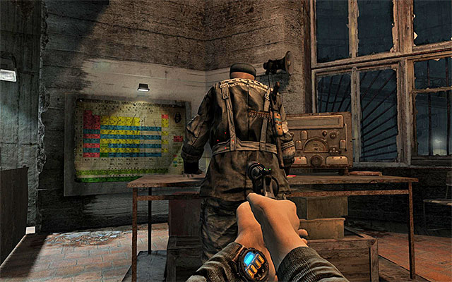 There are two more opponents left, located in the guard room on the right - Find the exit to the jail - Chapter 3: Pavel - Metro: Last Light - Game Guide and Walkthrough