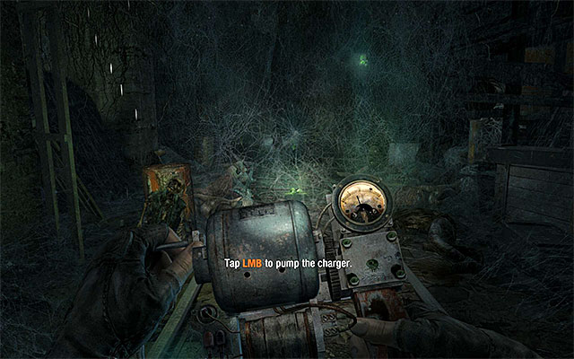 After few moments you'll reach the area with spiders' cocoons for the first time - Find a way through the catacombs - Chapter 7: Torchlight - Metro: Last Light - Game Guide and Walkthrough