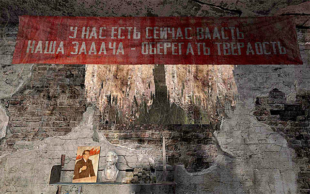 Since there are no valuable things in the interrogation room, approach the ventilation shaft to the left - Escape the Red Line territory - Chapter 10: Korbut - Metro: Last Light - Game Guide and Walkthrough
