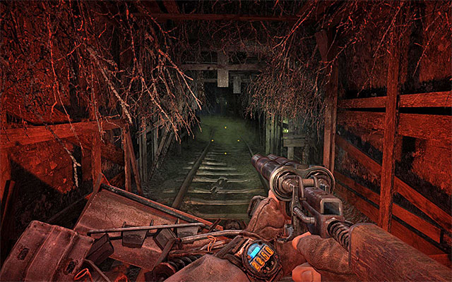 Start by taking your gas mask off, because you are not going to need it in this part of the tunnel - Use the railcar to reach Venice - Chapter 13: Bandits - Metro: Last Light - Game Guide and Walkthrough