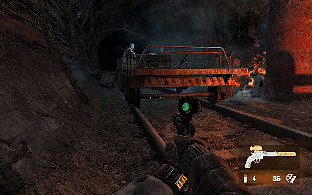 Before one of the survivors helps you, you will have to dispose of all of the remaining bandits in this area, by killing or knocking them down - Find someone to help move the railcar out of the way - Chapter 13: Bandits - Metro: Last Light - Game Guide and Walkthrough