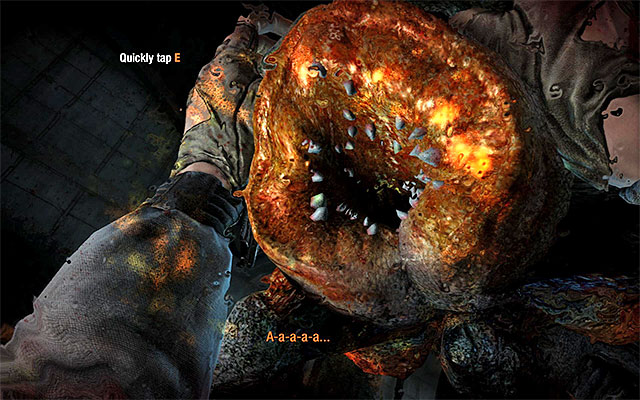 Soon, you reach a larger area, where there are monsters called shrimps - Reach Venice - Chapter 14: Dark Water - Metro: Last Light - Game Guide and Walkthrough
