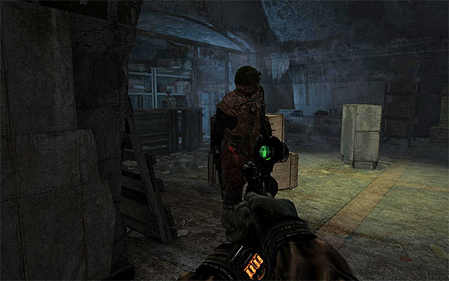 There are two rooms adjacent to the platform and it is a good idea to take a peek into the one to the left, first - Find and save Anna - Chapter 19: Contagion - Metro: Last Light - Game Guide and Walkthrough