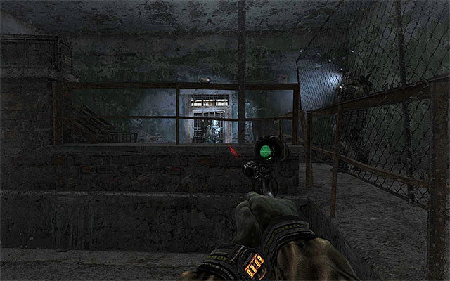 Your current objective is to reach the exit shown in the above screenshot, which is located at the other side of the fence - Find about the plans of the Red Line troops - Chapter 25: Depot - Metro: Last Light - Game Guide and Walkthrough