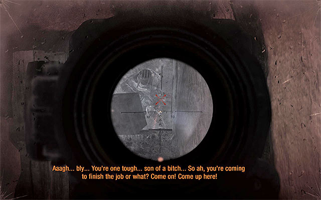 After you are done, go towards the gate that the enemies appeared next to and position yourself next to the passage to the right (screenshot 1) - Reach the rangers lighthouse - Chapter 27: Red Square - Metro: Last Light - Game Guide and Walkthrough