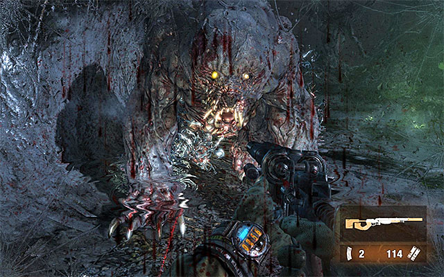 After the battle proper starts, start using your shotgun or a good assault rifle, while trying to shoot the bear on the head - Report the imminent attack on D6 - Chapter 28: The Garden - Metro: Last Light - Game Guide and Walkthrough
