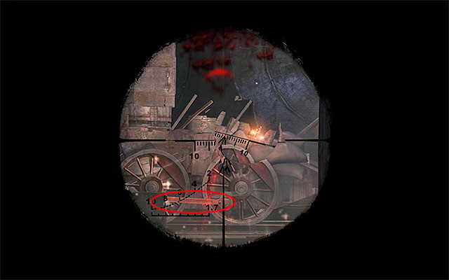 Wait for the tank to emerge from behind the cover and start shooting at the bar shown in the above screenshot - Defend D6 until the bioweapon cache is completely destroyed - Chapter 30: D6 - Metro: Last Light - Game Guide and Walkthrough