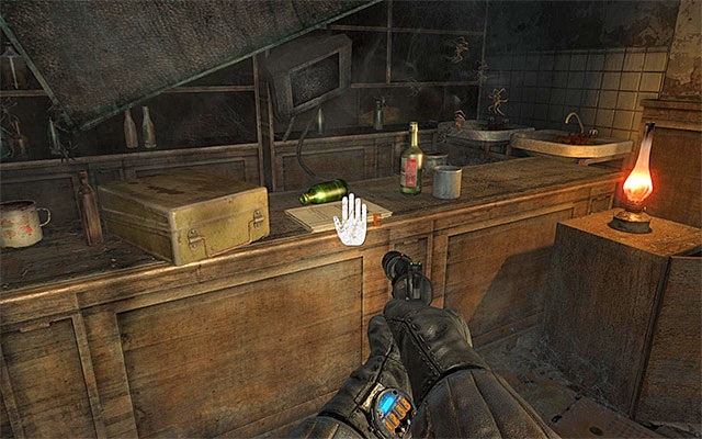 The page is lying on the counter in the starting location for this chapter - Chapter 8: Echoes - Artyom Diary Pages - Metro: Last Light - Game Guide and Walkthrough