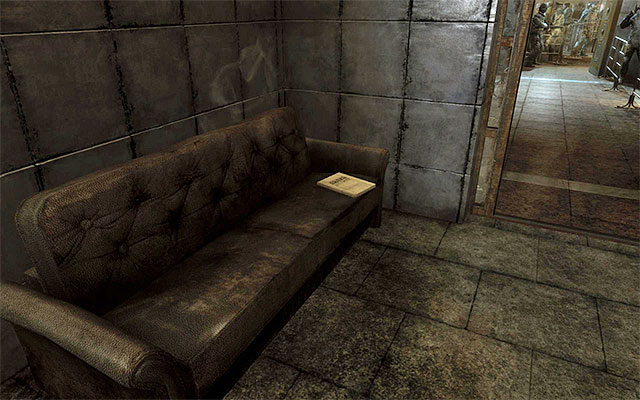 The page is lying on the couch in one of the rooms that you visit at the beginning of this chapter, on your way to see Moskvin - Chapter 29: Polis - Artyom Diary Pages - Metro: Last Light - Game Guide and Walkthrough