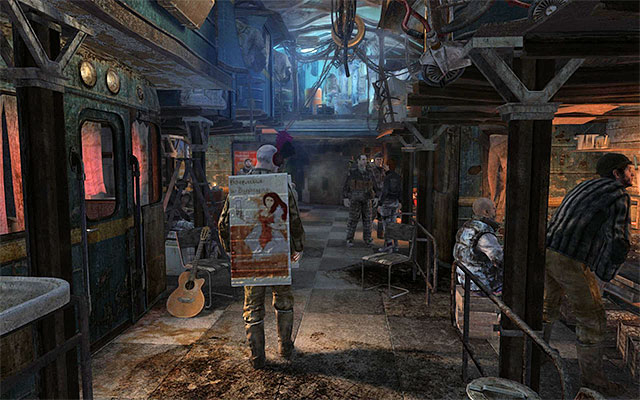 5) Guitar (Chapter 9 - Bolshoi) - The instrument is located in the large room with the bars and restaurants - Musical Instruments - Other Secrets - Metro: Last Light - Game Guide and Walkthrough
