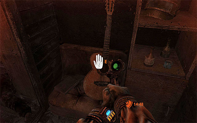 13) Guitar (Chapter 19 - Contagion) - The instrument is in one of the rooms at the ground floor of the first area where it is necessary to use the mask - Musical Instruments - Other Secrets - Metro: Last Light - Game Guide and Walkthrough
