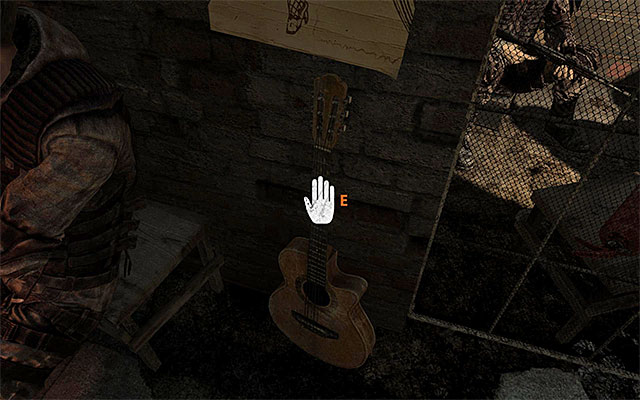 16) Guitar (Chapter 20 - Quarantine) - The instrument is to the left of the two open shops that you will reach in the company of Khan - Musical Instruments - Other Secrets - Metro: Last Light - Game Guide and Walkthrough