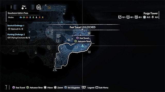 After you select an active tower, you can, e.g. teleport there or speed up time - Forge Towers and various areas within Mordor - Exploration of the game world - Middle-earth: Shadow of Mordor - Game Guide and Walkthrough