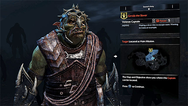 Gimub is a predefined member of the Saurons Army - 1: Prologue - Main missions - Middle-earth: Shadow of Mordor - Game Guide and Walkthrough