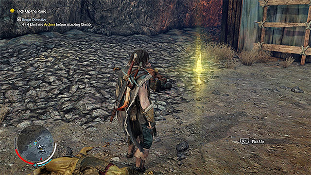 You can start the fight with Gimub, e.g. by attacking at a range. - 2: The Slaver - Main missions - Middle-earth: Shadow of Mordor - Game Guide and Walkthrough