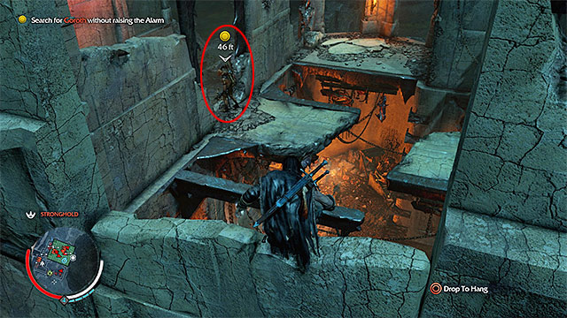 After you get to the upper levels, jump over from one spoiled plank, to another, thanks to which you will get around the monsters below - 3: The Spirit of Mordor - Main missions - Middle-earth: Shadow of Mordor - Game Guide and Walkthrough
