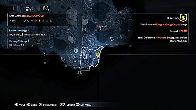 One of the Warchief Hunt missions marker - Extra mission: Kill the Warchiefs - Main missions - Middle-earth: Shadow of Mordor - Game Guide and Walkthrough