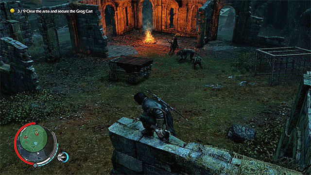 You can set the caragors on the orcs - 10: The Dark Monument - Main missions - Middle-earth: Shadow of Mordor - Game Guide and Walkthrough