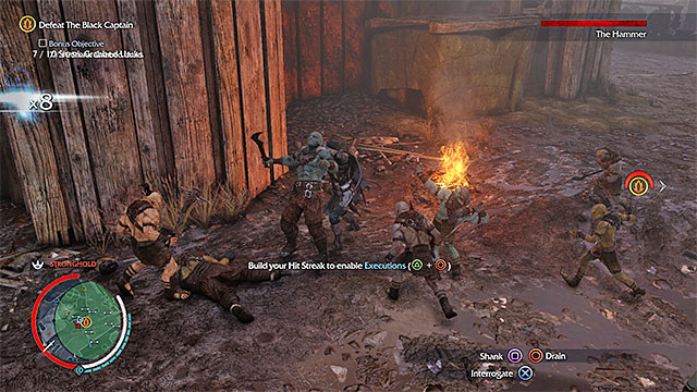 Use the dagger on, at least, two minor orcs to complete the secondary objective - 11: The Black Captain - Main missions - Middle-earth: Shadow of Mordor - Game Guide and Walkthrough