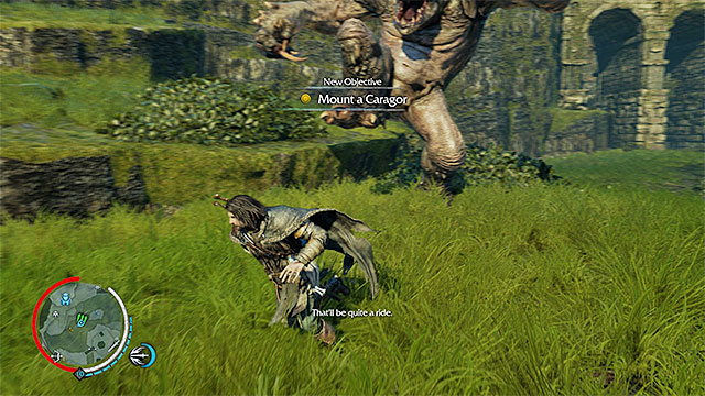 Do not let the graug catch up with Talion - 15: Hunting Partners - Main missions - Middle-earth: Shadow of Mordor - Game Guide and Walkthrough