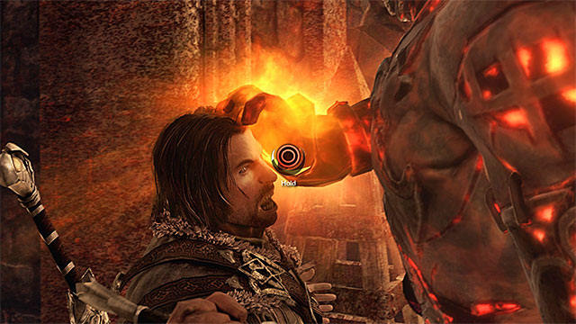 Hold down the Drain button - 20a: Lord of Mordor - Main missions - Middle-earth: Shadow of Mordor - Game Guide and Walkthrough