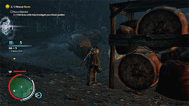 Watch out for the ghuls in the cave - Unchained - Outcast Rescue Missions - Middle-earth: Shadow of Mordor - Game Guide and Walkthrough