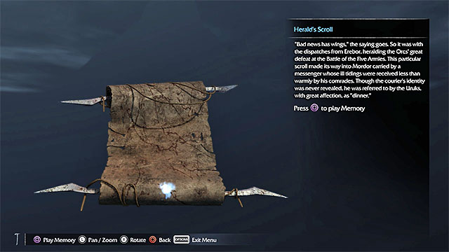 This artifact is inside one of the big tents at the orc stronghold and you need to watch out for the monsters in this area - List of artifacts: Nurn - Collectibles - Artifacts - Middle-earth: Shadow of Mordor - Game Guide and Walkthrough