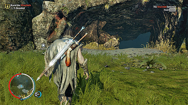 The entrance to the big cave - List of artifacts: Nurn - Collectibles - Artifacts - Middle-earth: Shadow of Mordor - Game Guide and Walkthrough