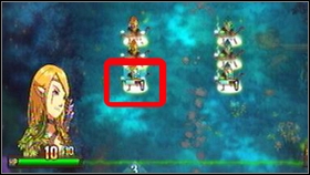 Two digits will appear above one of the units creating the formation - Irollan - p. 1 - Walkthrough - Might & Magic: Clash of Heroes - Game Guide and Walkthrough