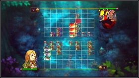 The demon will attack with the previously created formation, though he won't deal too much damage - Irollan - p. 1 - Walkthrough - Might & Magic: Clash of Heroes - Game Guide and Walkthrough