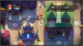 In one of the buildings you will find the Knight [1], while in the second the Priestess [2] - Holy Griffin Empire - p. 1 - Walkthrough - Might & Magic: Clash of Heroes - Game Guide and Walkthrough