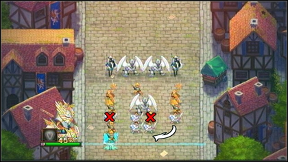 Afterwards eliminate the Swordsman standing behind the Priestess on the left and you will gain two additional moves - Holy Griffin Empire - Battle puzzles - Might & Magic: Clash of Heroes - Game Guide and Walkthrough