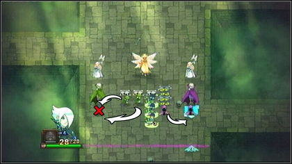 Place the two other green Zombies behind the green Vampire and eliminate the blue monster to create a formation - Heresh - Battle puzzles - Might & Magic: Clash of Heroes - Game Guide and Walkthrough