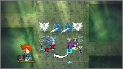 Afterwards move the second Zombie behind the head of the Bone Dragon and remove the Guard standing beside the head - Heresh - Battle puzzles - Might & Magic: Clash of Heroes - Game Guide and Walkthrough