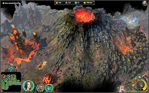 The volcano - demon should be somewhere here - 4th mission - Death-in-Life and Life-in-Death - Campaign - Might & Magic: Heroes VI - Game Guide and Walkthrough