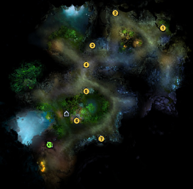 1 - Mother Earth Shrine (Increases the health of all units in the hero's army by 10% - Map 3: surface, locations - The Dungeon campaign, mission 3: maps - Might & Magic: Heroes VI - Shades of Darkness - Game Guide and Walkthrough