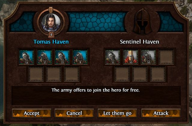 Very often, a neutral army that wants to join you becomes a great empowerment. - Unit recruitment - Might & Magic: Heroes VII - Game Guide and Walkthrough