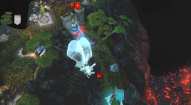 Part of the nearby creatures has been cursed into strange crystals. - The Portals of Flickering Dreams M4 - Sylvan - Might & Magic: Heroes VII - Game Guide and Walkthrough
