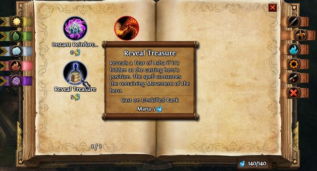 To collect the Tear, you need to use the Reveal Treasure spell in the appropriate spot - The Blessings of Freedom M11 - Haven - Might & Magic: Heroes VII - Game Guide and Walkthrough