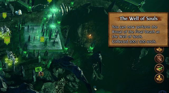 Performing the ritual ends the mission and the Necropolis campaign. - Those Last Few Steps M17 - Necropolis - Might & Magic: Heroes VII - Game Guide and Walkthrough