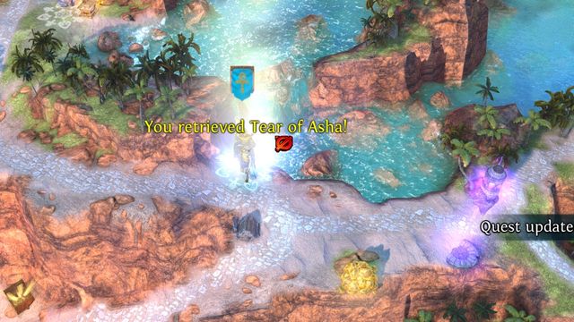 To acquire the Tear of Asha, you need to stand directly above the place where it is hidden. - The Story of Princess Ghali and the Four Suitors M24 - Academy - Might & Magic: Heroes VII - Game Guide and Walkthrough