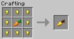 It boosts the effect of healing and satisfying hunger, and is used for breeding horses as well as a component of potions - Food - Crafting - Recipes - Minecraft - Game Guide and Walkthrough