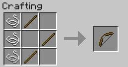 The basic long-range weapon - Weapon, armor and tools - Crafting - Recipes - Minecraft - Game Guide and Walkthrough