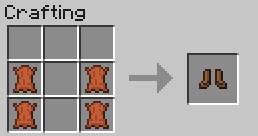 Boots are the smallest piece of the armor - Weapon, armor and tools - Crafting - Recipes - Minecraft - Game Guide and Walkthrough