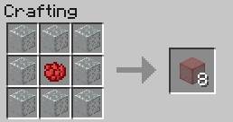 By placing any dye among 8 blocks of glass you receive stained glass - Decorative Elements - Crafting - Recipes - Minecraft - Game Guide and Walkthrough