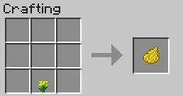 Yellow dye - Decorative Elements - Crafting - Recipes - Minecraft - Game Guide and Walkthrough