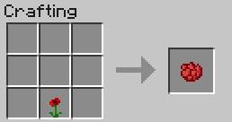 Used to dye items red - Decorative Elements - Crafting - Recipes - Minecraft - Game Guide and Walkthrough