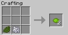 Obtained by mixing the green dye with bone meal - Decorative Elements - Crafting - Recipes - Minecraft - Game Guide and Walkthrough