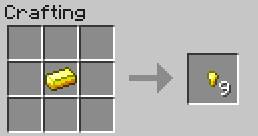 Single nuggets can be found e - Miscellaneous - Crafting - Recipes - Minecraft - Game Guide and Walkthrough